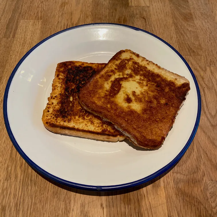 Recipe for the wildly unFrench French Toast.